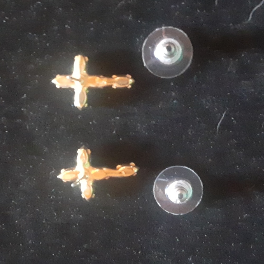 Multicolor Cross Earrings - image 4